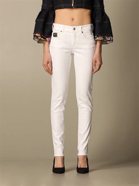 versace mantas fit white jeans|white VERSACE Women Jeans .